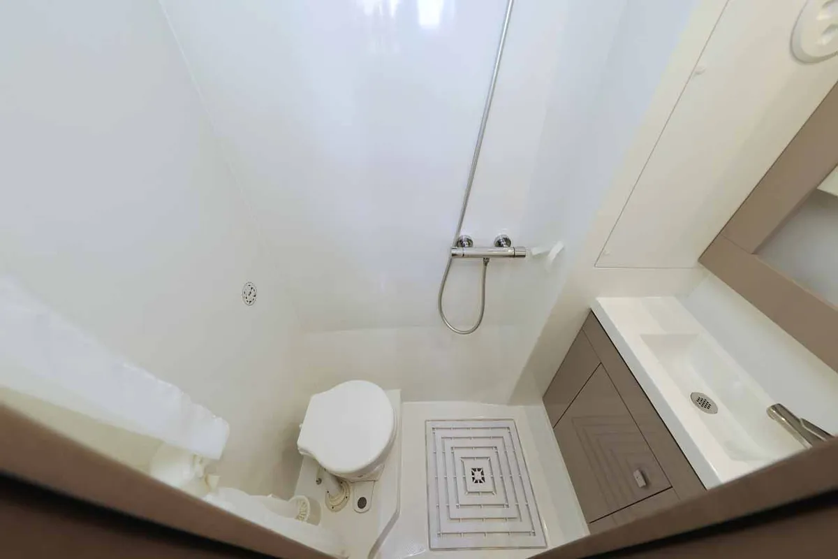 Head on Maya I, a Fountaine Pajot Tanna 47 catamaran at Grad Biograd na Moru, Croatia
