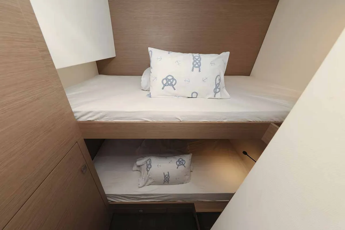 Cabin on Maya I, a Fountaine Pajot Tanna 47 catamaran at Grad Biograd na Moru, Croatia