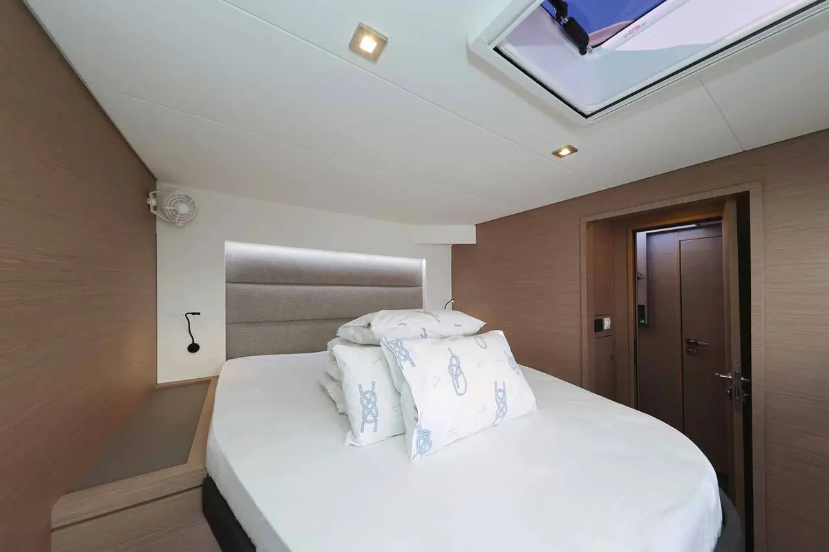 Cabin on Maya I, a Fountaine Pajot Tanna 47 catamaran at Grad Biograd na Moru, Croatia