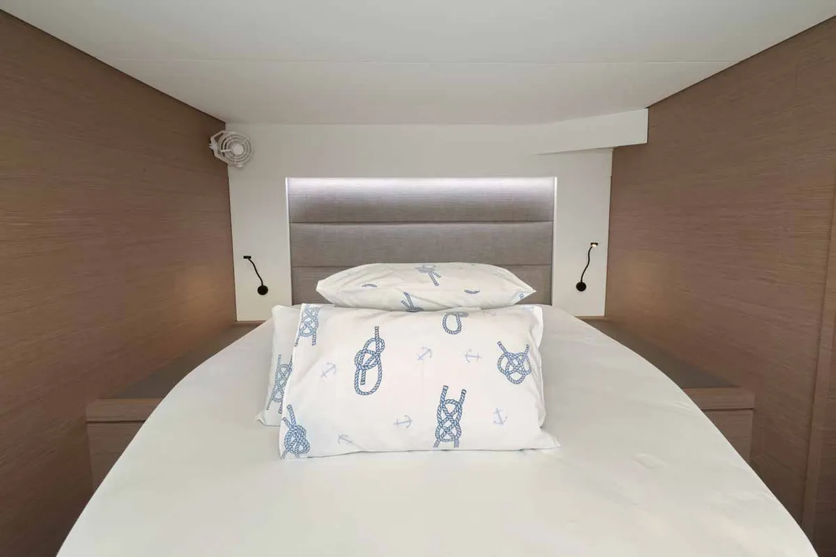 Cabin on Maya I, a Fountaine Pajot Tanna 47 catamaran at Grad Biograd na Moru, Croatia