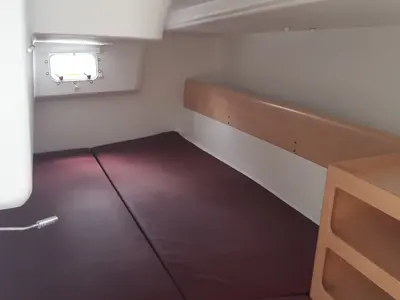 Cabin on Purple Rain, a Pogo 12.5 sailboat at La Rochelle, France