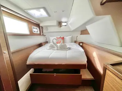Cabin on Sea Runner IV, a Lagoon 450 catamaran at Parham Town, British Virgin Islands