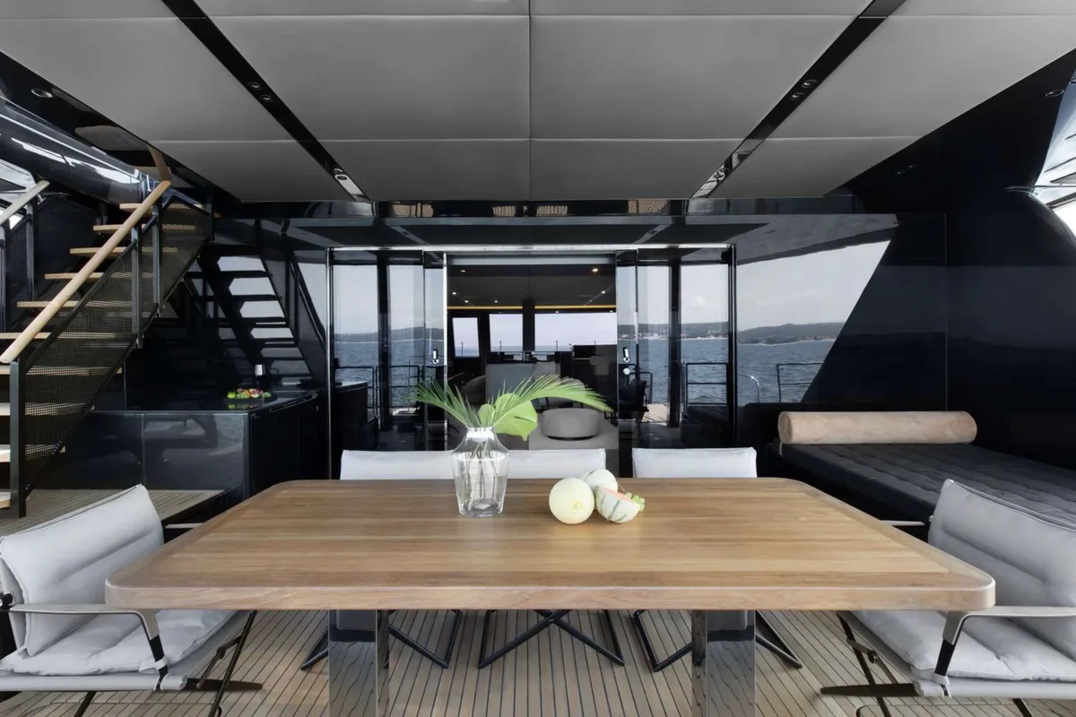 Grayone, a Sunreef 80 catamaran at Municipal Unit of Nea Peramos, Greece