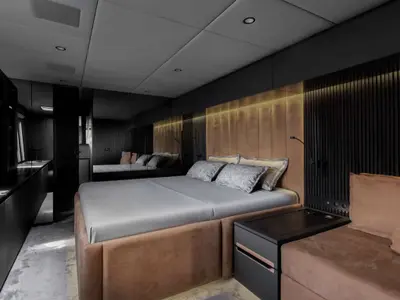 Cabin on Grayone, a Sunreef 80 catamaran at Nea Peramos, Greece