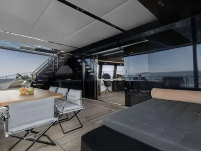 Grayone, a Sunreef 80 catamaran at Municipal Unit of Nea Peramos, Greece