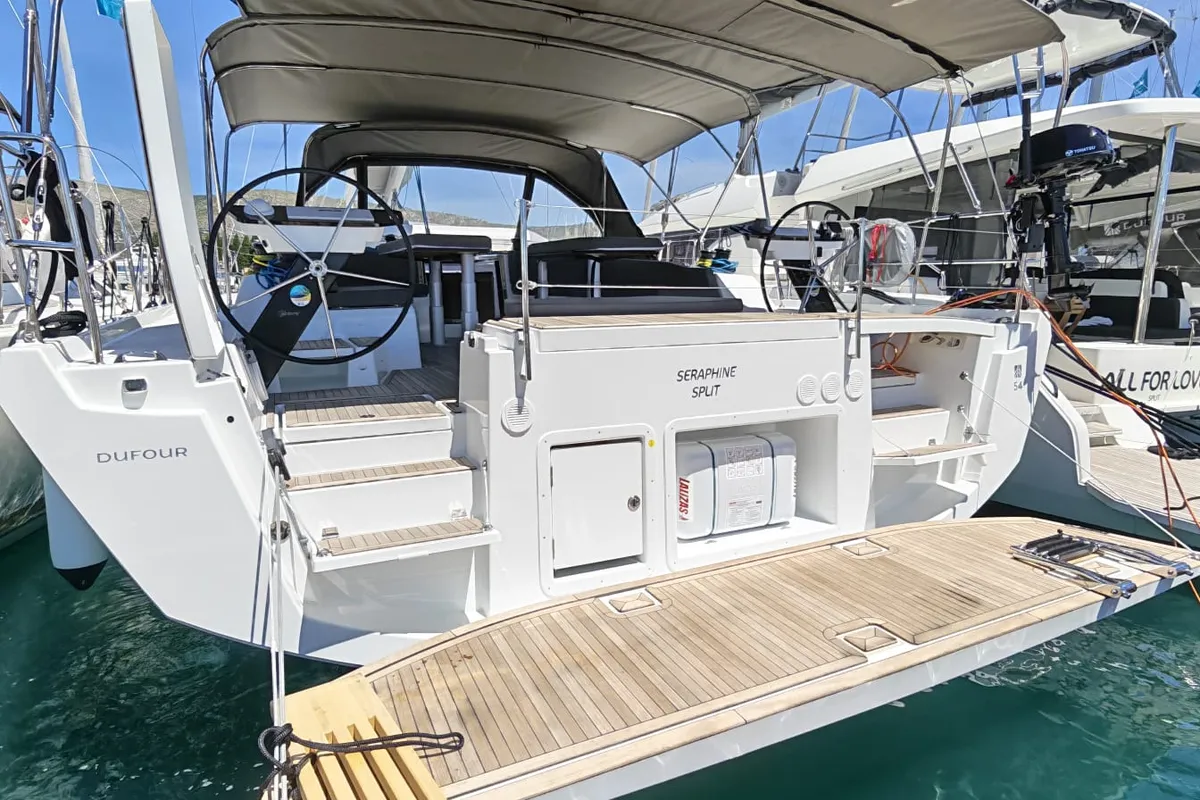 Seraphine, a Dufour 54 sailboat at Seget Donji, Croatia