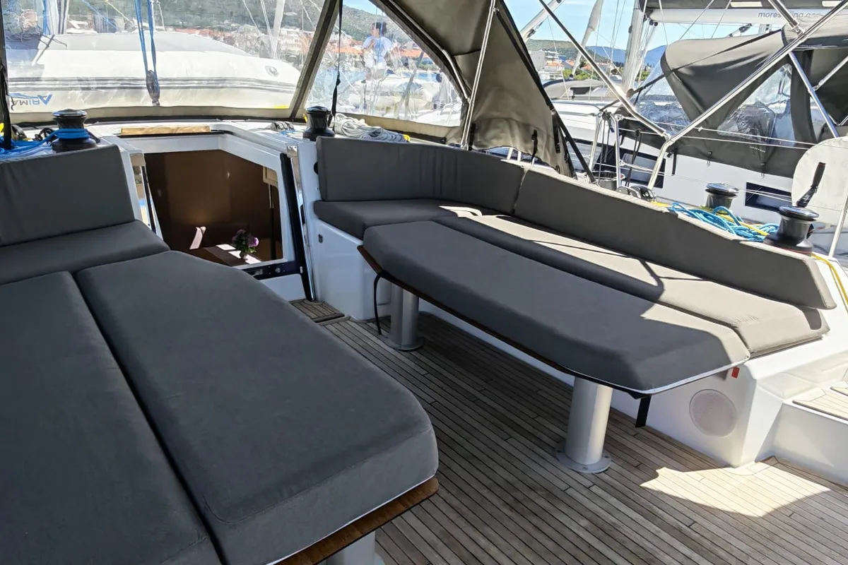 Seraphine, a Dufour 54 sailboat at Seget Donji, Croatia