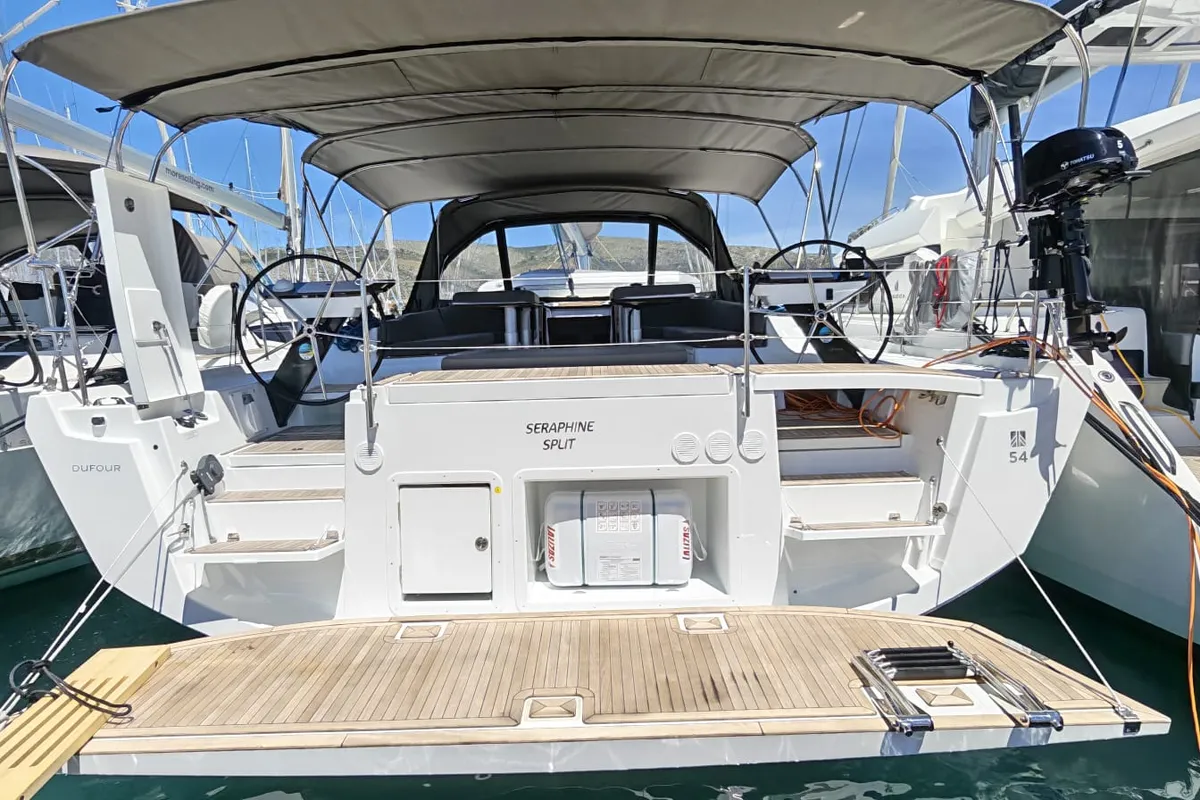 Seraphine, a Dufour 54 sailboat at Seget Donji, Croatia