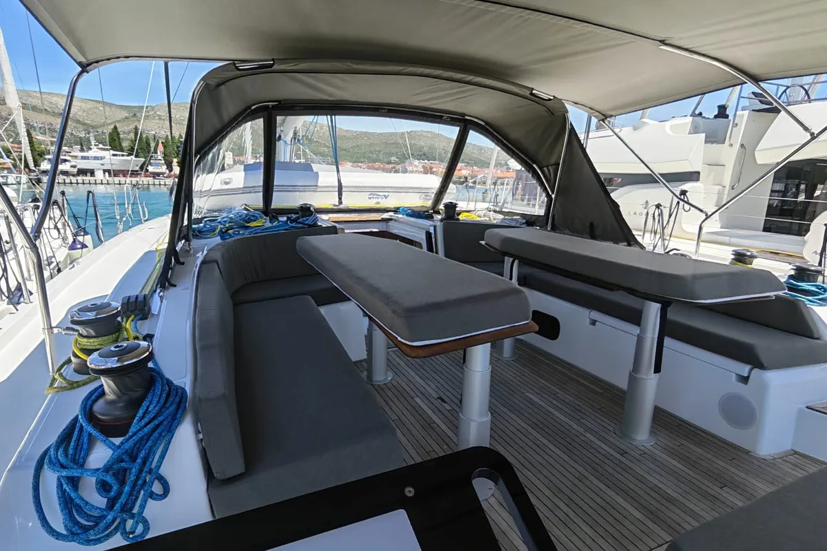 Seraphine, a Dufour 54 sailboat at Seget Donji, Croatia