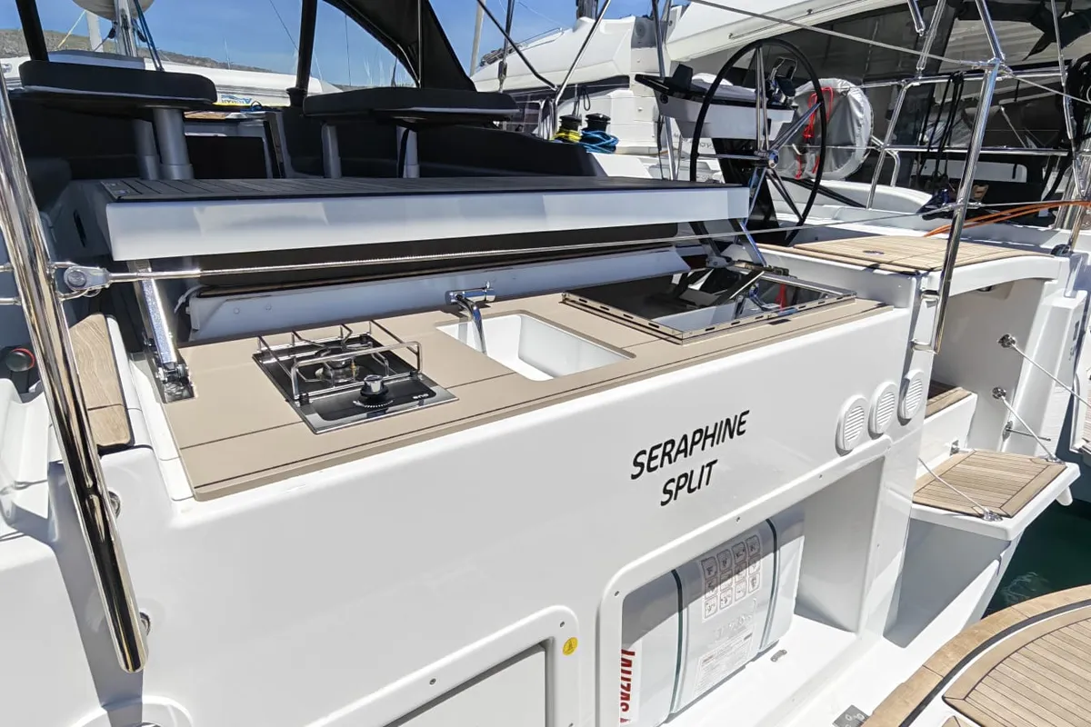 Seraphine, a Dufour 54 sailboat at Seget Donji, Croatia