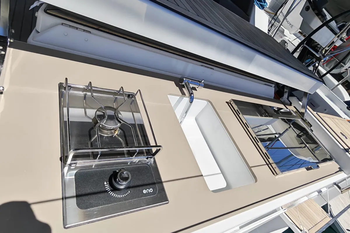 Seraphine, a Dufour 54 sailboat at Seget Donji, Croatia