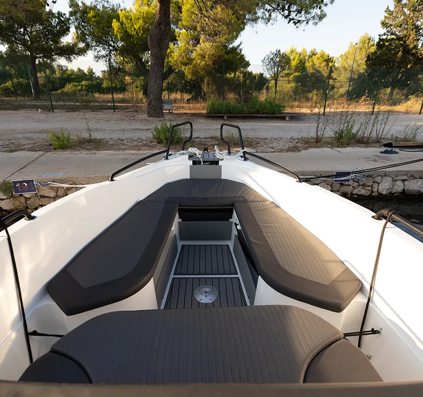 NN, a Northmaster 645 Open motorboat at Grad Šibenik, Croatia