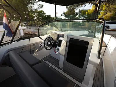 NN, a Northmaster 645 Open motorboat at Grad Šibenik, Croatia