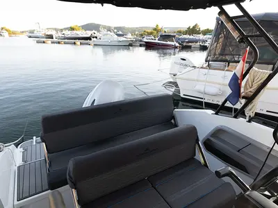 NN, a Northmaster 645 Open motorboat at Grad Šibenik, Croatia