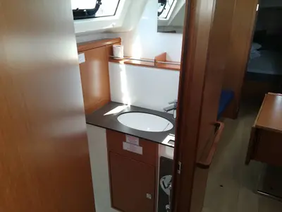 Salon of Mayan, a Bavaria Cruiser 37 sailboat at Grad Pula, Croatia