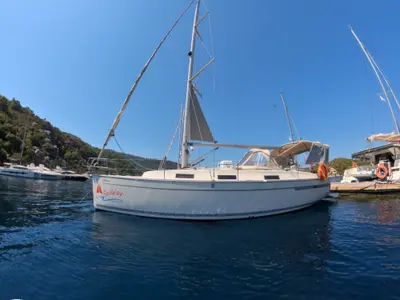 Kaloma, a Bavaria 32 Cruiser sailboat at Marmaris, Turkey