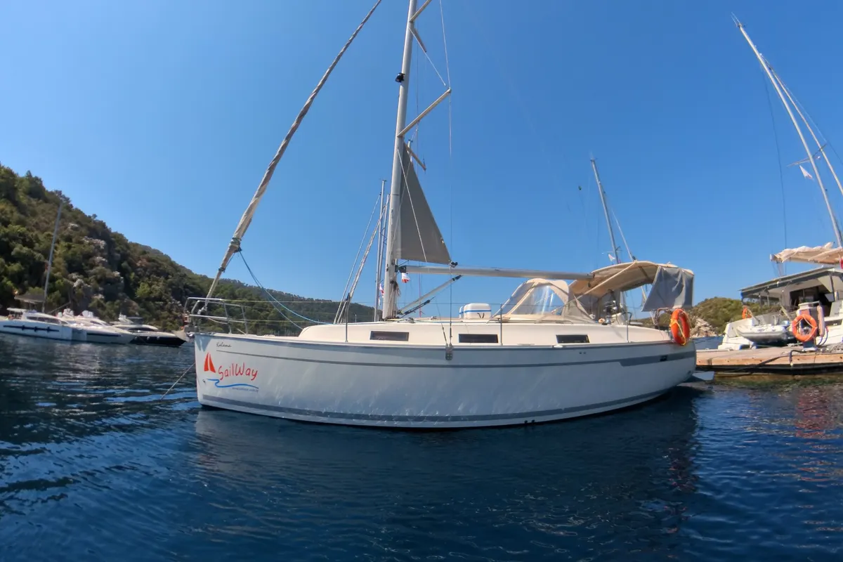 Kaloma, a Bavaria 32 Cruiser sailboat at Marmaris, Turkey