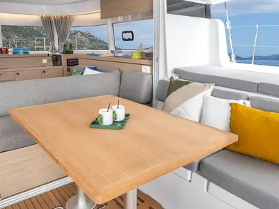 Salon of Marija, a Lagoon 43 - 3 + 1 cab. OW catamaran at Seget Donji, Croatia