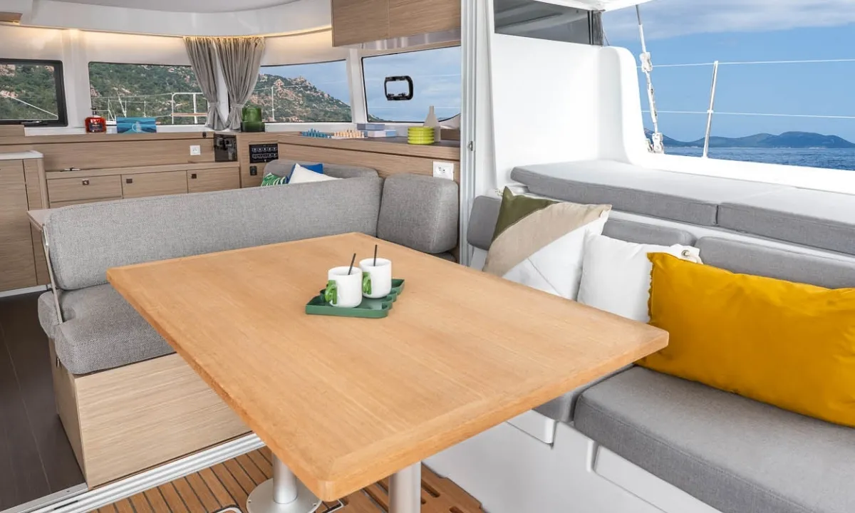 Salon of Marija, a Lagoon 43 - 3 + 1 cab. OW catamaran at Seget Donji, Croatia