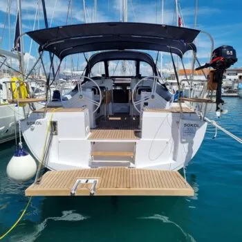 Albatros, a Elan Impression 45.1 sailboat at Grad Šibenik, Croatia