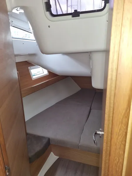 Cabin on Albatros, a Elan Impression 45.1 sailboat at Grad Šibenik, Croatia