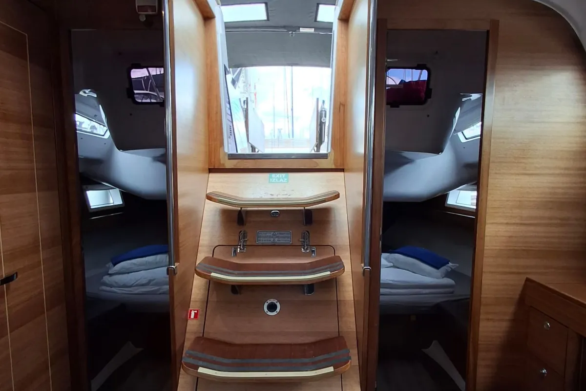 Galley of Albatros, a Elan Impression 45.1 sailboat at Grad Šibenik, Croatia