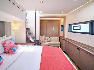 Kimata, a Fountaine Pajot Alegria 67 catamaran at Piraeus, Greece