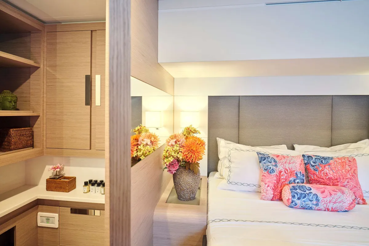 Kimata, a Fountaine Pajot Alegria 67 catamaran at Piraeus, Greece