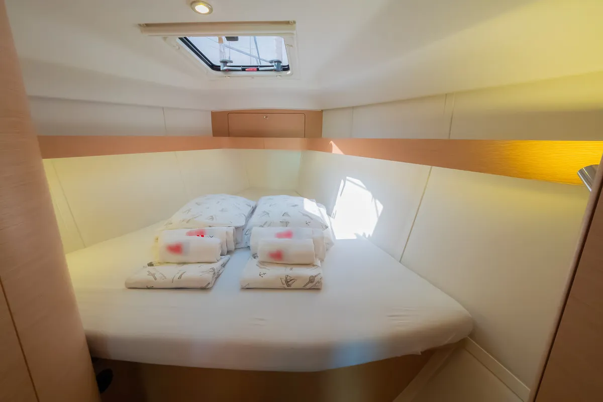 Cabin on Anadea, a Elan Impression 40 sailboat at Grad Biograd na Moru, Croatia