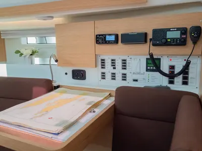 Salon of Anadea, a Elan Impression 40 sailboat at Grad Biograd na Moru, Croatia