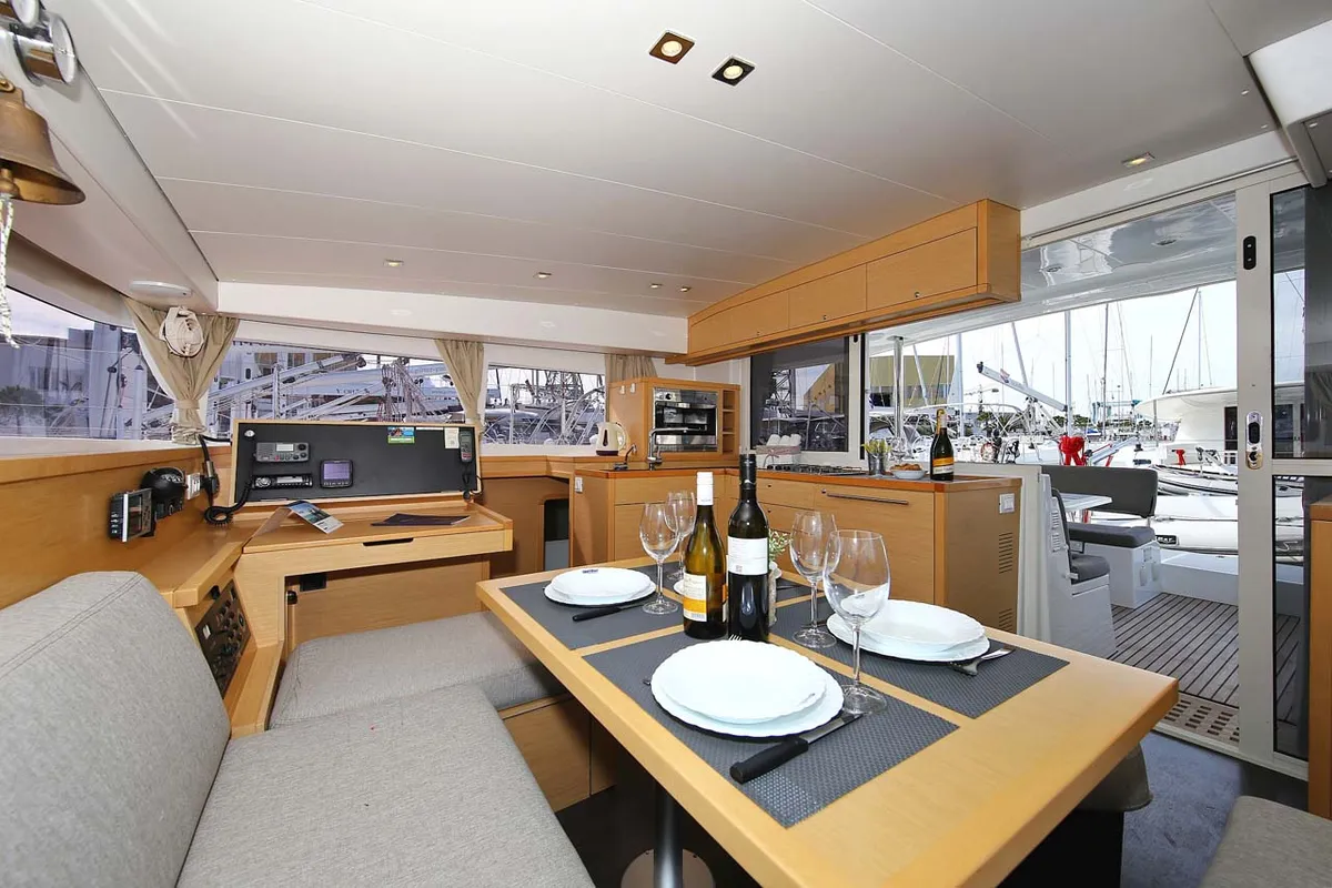 Cabin on Elea, a Lagoon 400 S2 catamaran at Grad Trogir, Croatia
