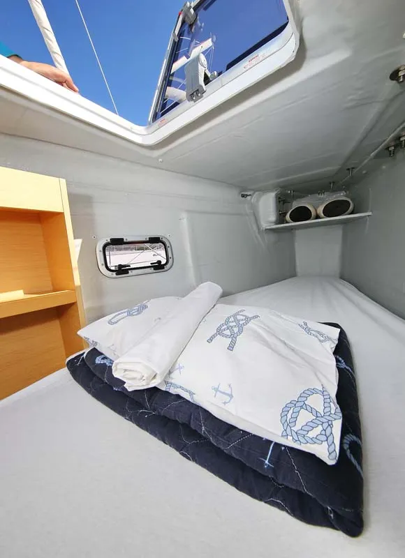 Head on Elea, a Lagoon 400 S2 catamaran at Grad Trogir, Croatia