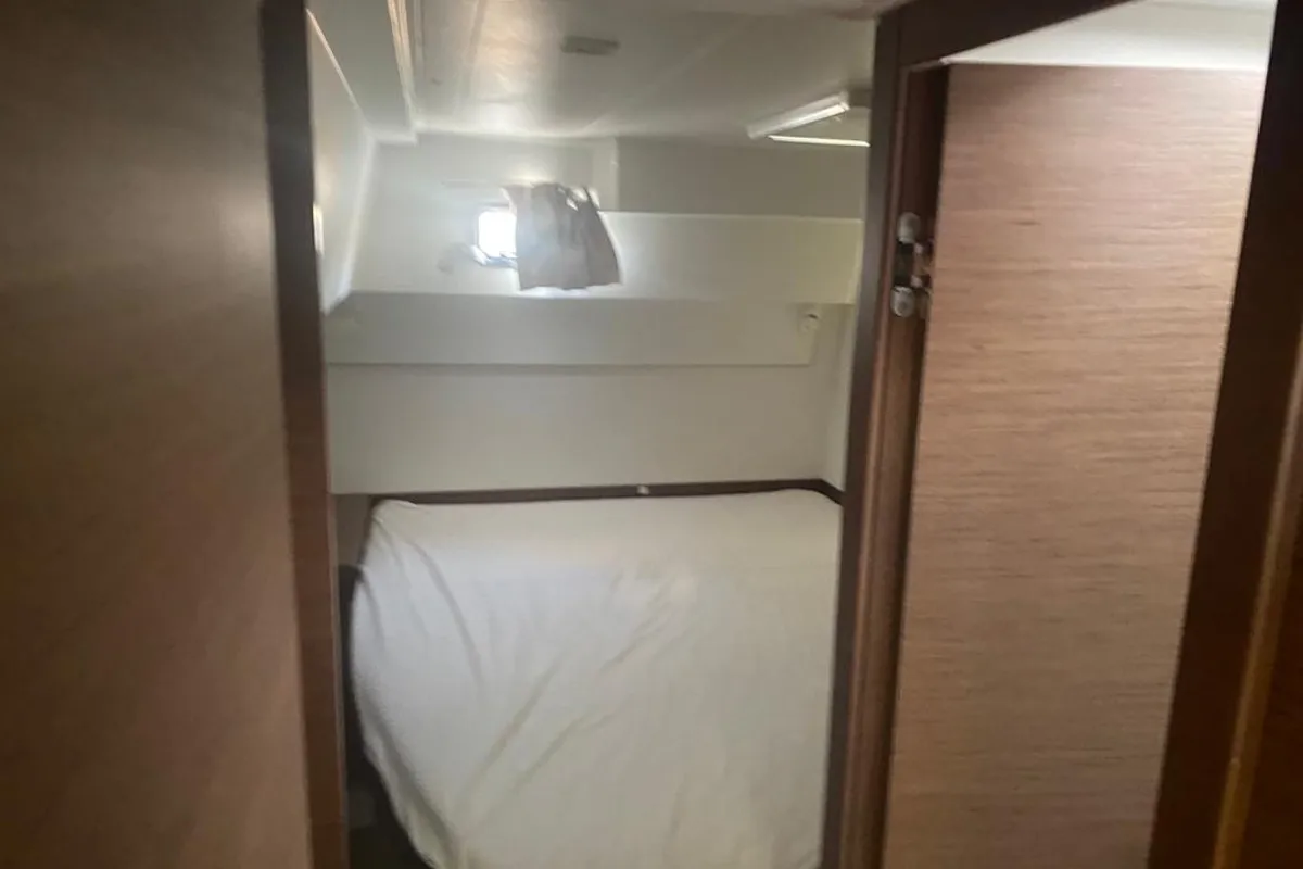 Cabin on Regolo, a Lagoon 40 catamaran at Salerno, Italy