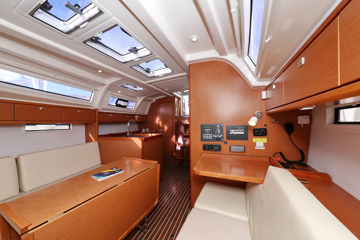 Salon of Sun Course, a Bavaria Cruiser 37 sailboat at Grad Biograd na Moru, Croatia