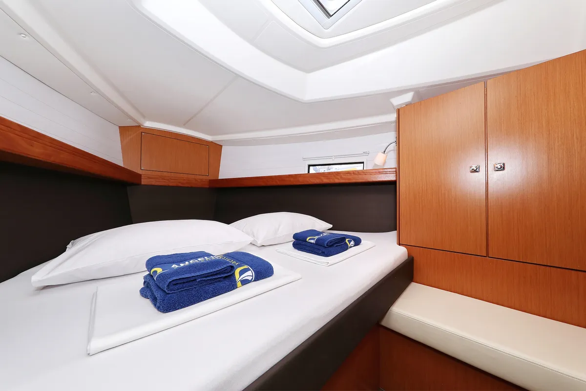 Cabin on Sun Course, a Bavaria Cruiser 37 sailboat at Grad Biograd na Moru, Croatia