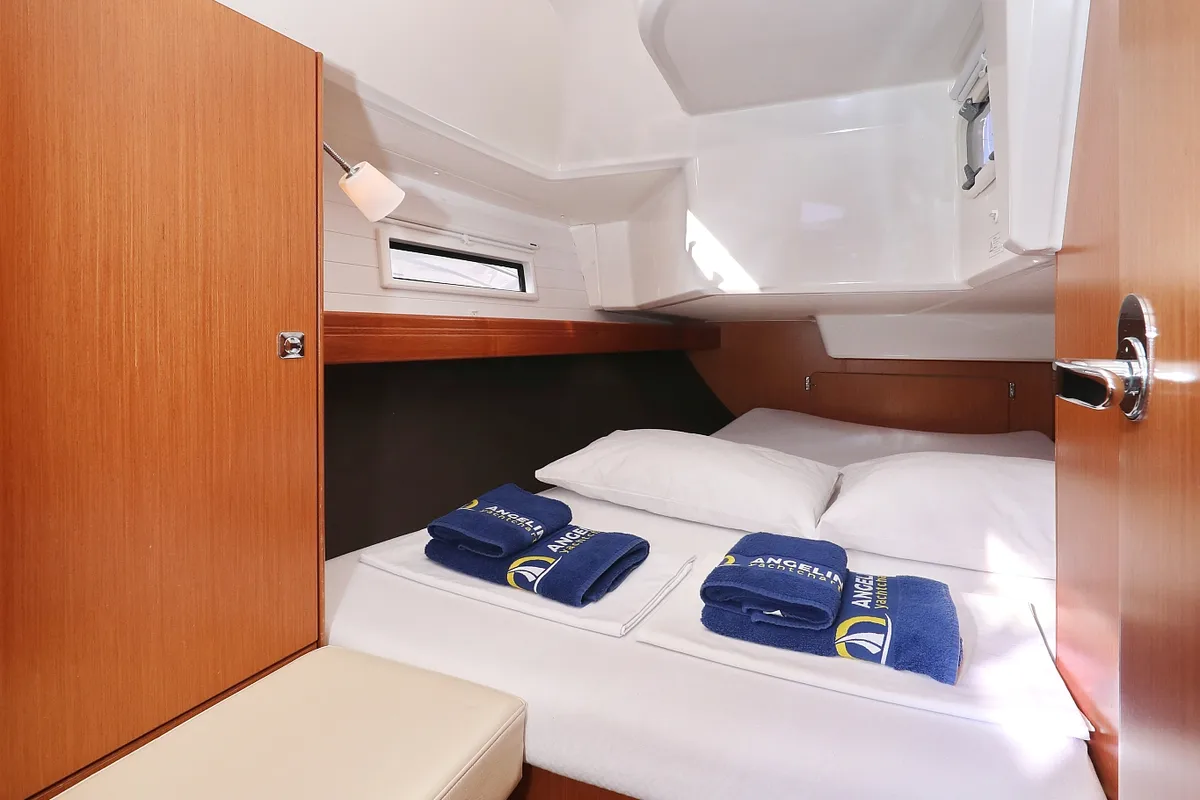 Cabin on Sun Course, a Bavaria Cruiser 37 sailboat at Grad Biograd na Moru, Croatia