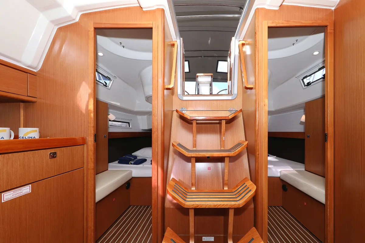 Cabin on Sun Course, a Bavaria Cruiser 37 sailboat at Grad Biograd na Moru, Croatia