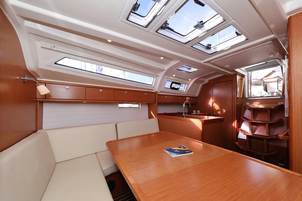 Salon of Sun Course, a Bavaria Cruiser 37 sailboat at Grad Biograd na Moru, Croatia
