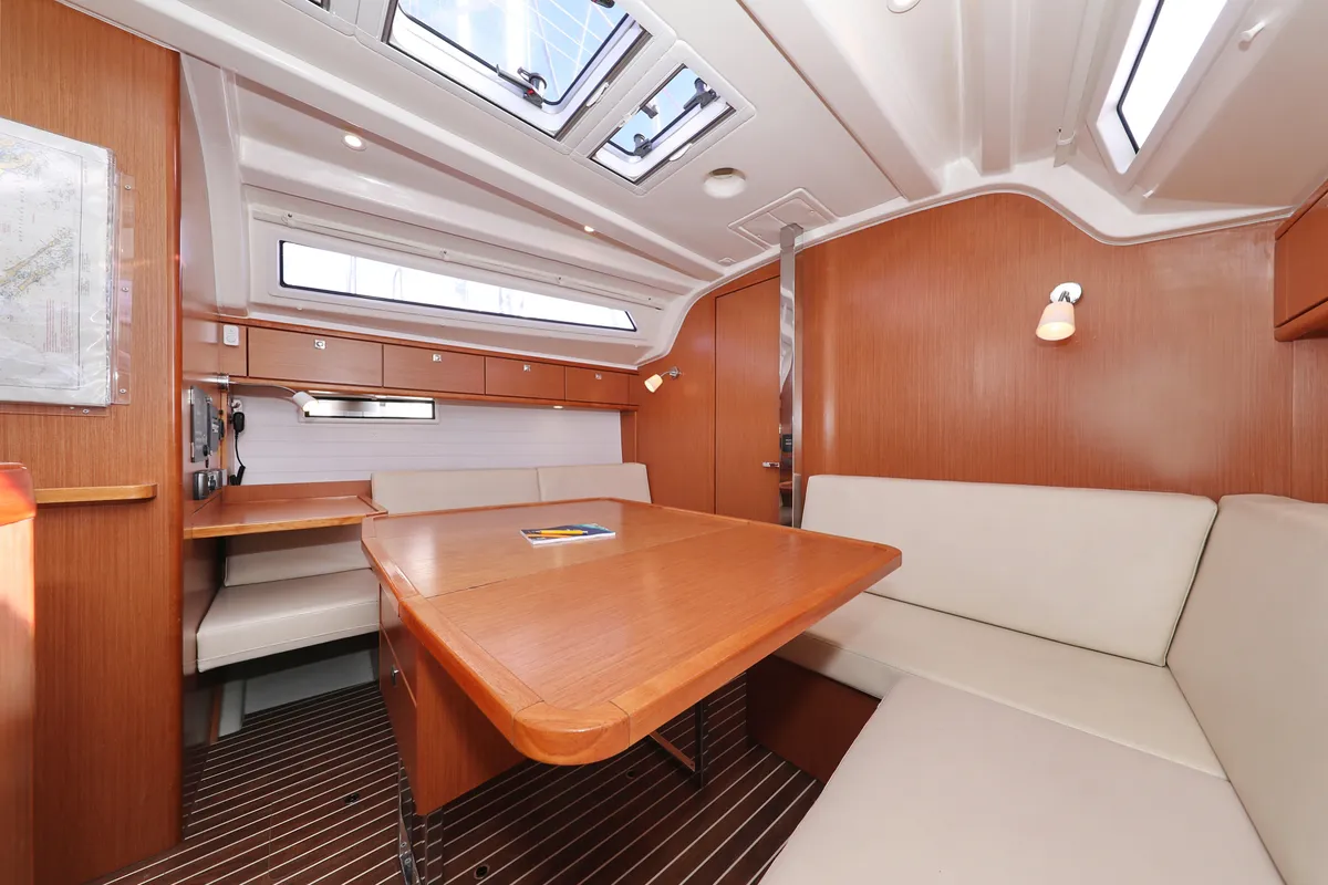 Salon of Sun Course, a Bavaria Cruiser 37 sailboat at Grad Biograd na Moru, Croatia
