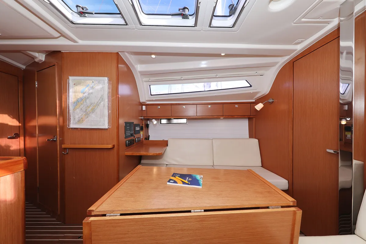 Salon of Sun Course, a Bavaria Cruiser 37 sailboat at Grad Biograd na Moru, Croatia