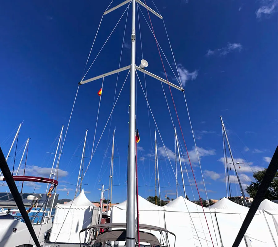 Sea Pearl, a Jeanneau Sun Odyssey 410 sailboat at Palma de Mallorca, Spain