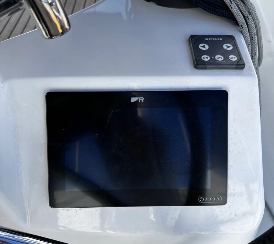 Cockpit of Sea Pearl, a Jeanneau Sun Odyssey 410 sailboat at Palma de Mallorca, Spain