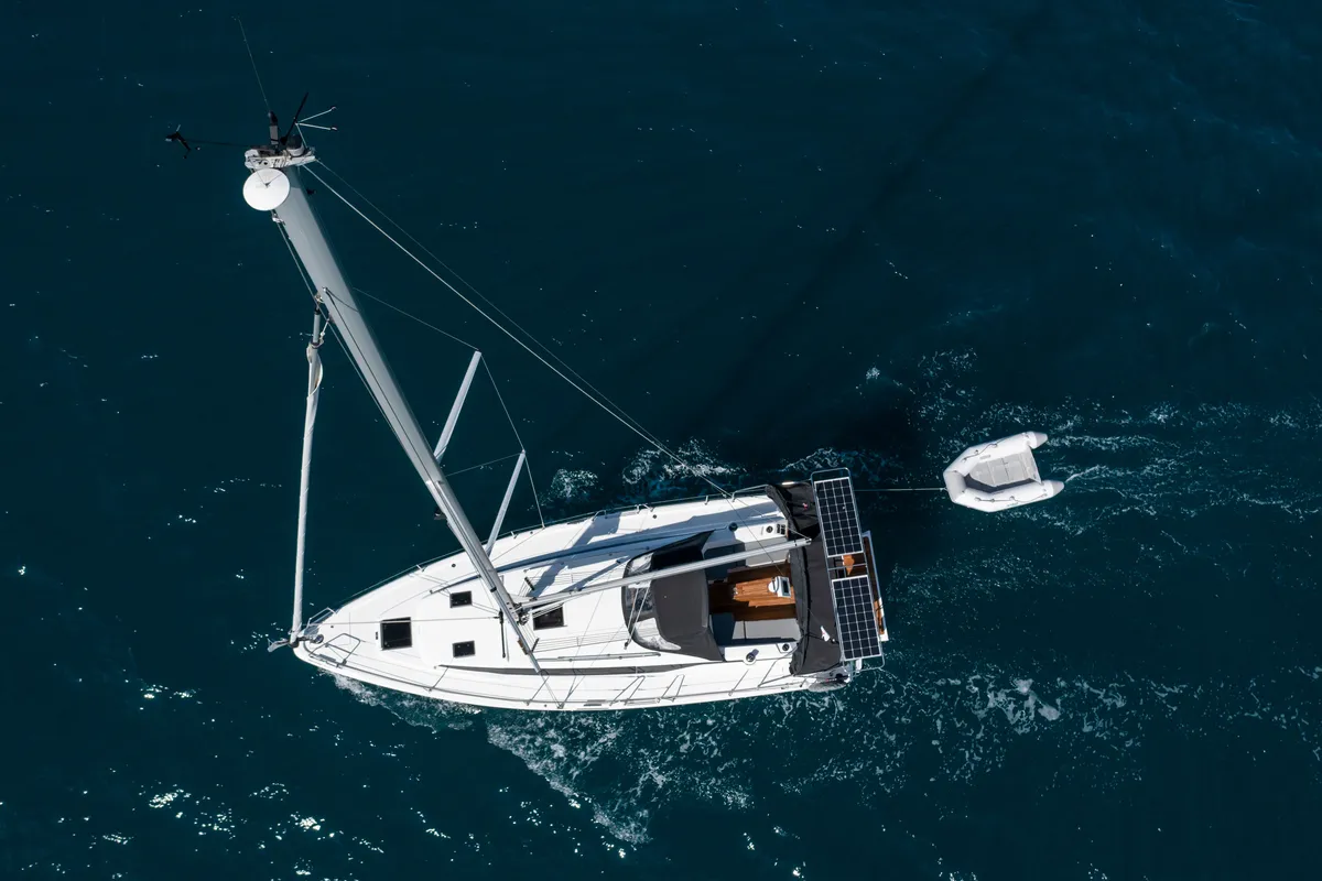 Galley of Martini, a Bavaria C38 sailboat at Zadar, Croatia