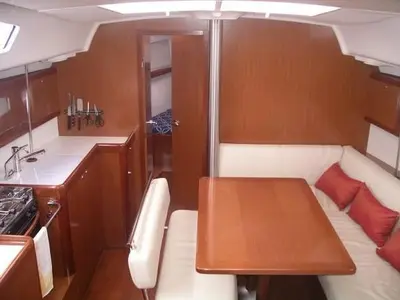 Galley of Anassa, a Beneteau Oceanis 40 sailboat at Volos, Greece