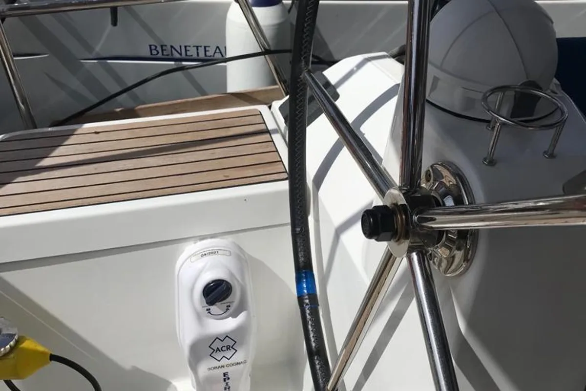 Cockpit of Alboran Cognac (Las Galletas), a Jeanneau Sun Odyssey 519 sailboat at Elephant Butte Estates, United States
