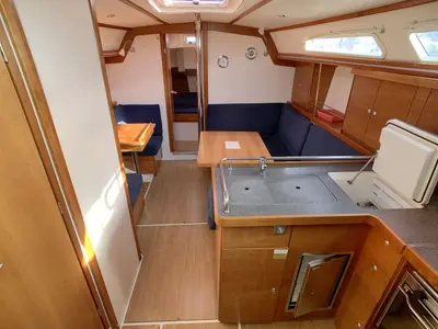 Galley of Ronja, a Hanse 370 sailboat at Barth, Germany