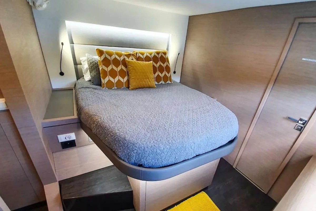 Cabin on Champs-Elysees, a Fountaine Pajot Saona 47 catamaran at Road Town, British Virgin Islands