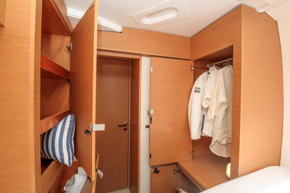 Cabin on Lizzy, a Excess 11 - 4 + 1 + 1 cab. catamaran at Fethiye, Turkey