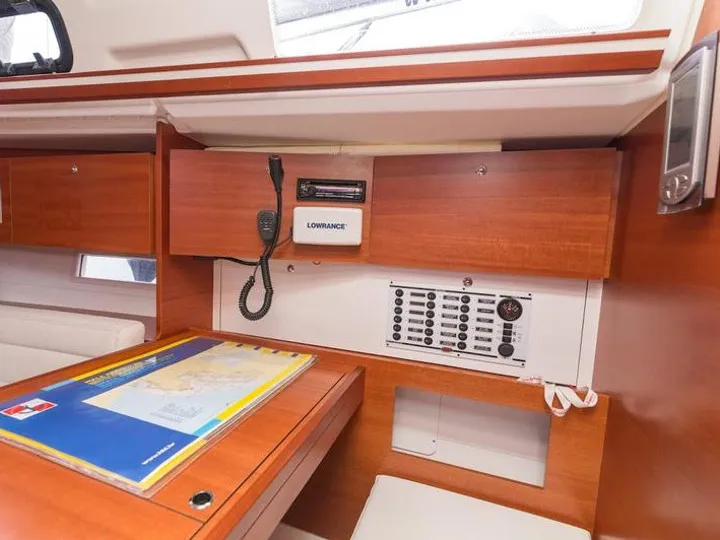 Cockpit of Pippi, a Dufour 335 Grand Large sailboat at Primošten, Croatia