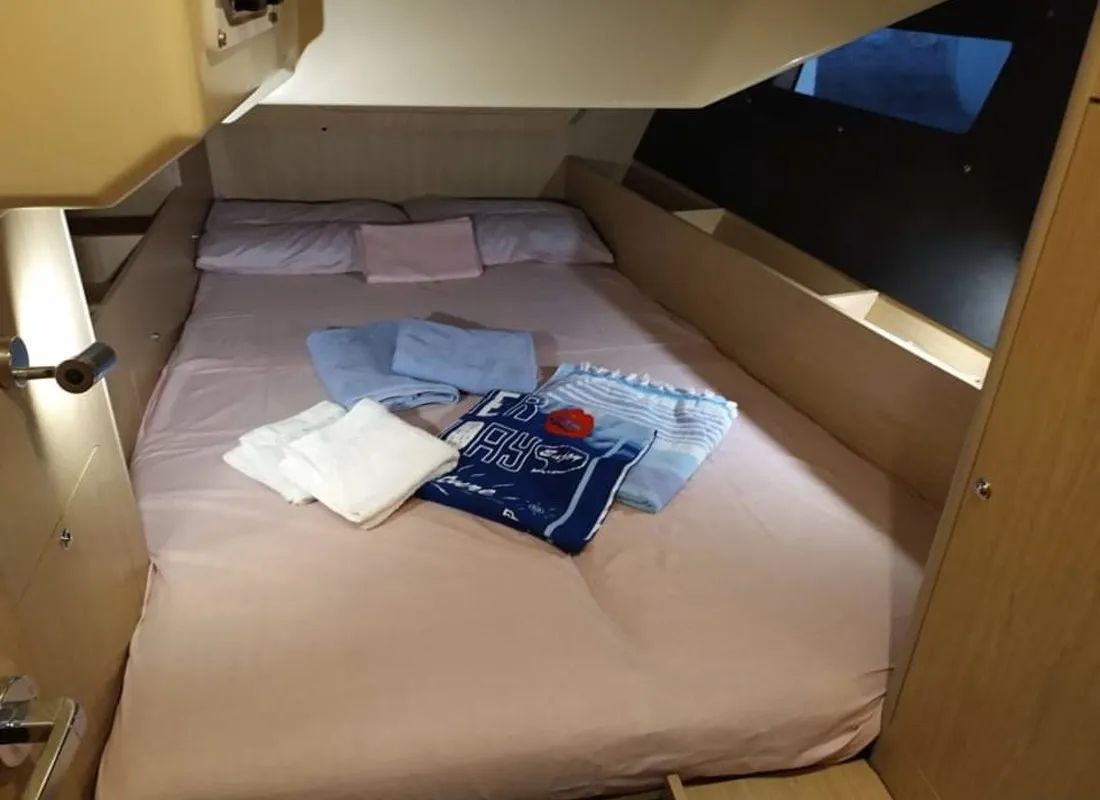Cabin on Kos 41.4, a Beneteau Oceanis 41.1 sailboat at Volos Municipality, Greece